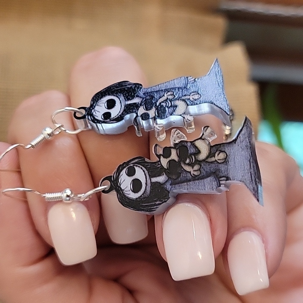 Creepy Doll Drop Earrings